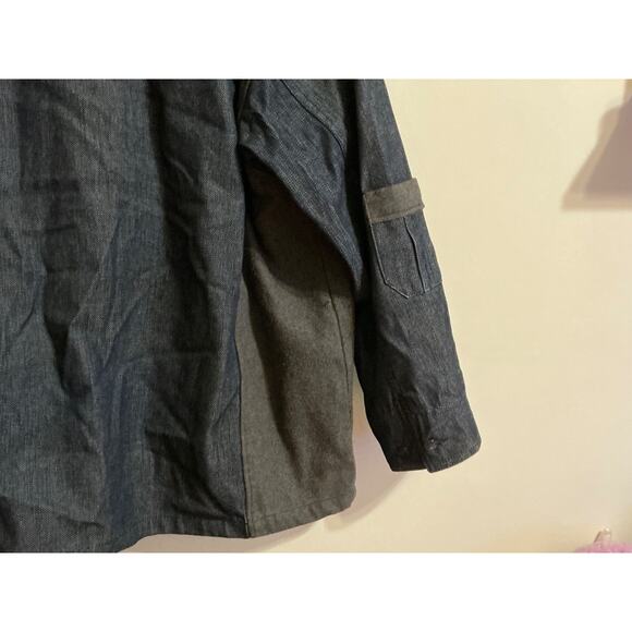 Willie Esco Denim blue heavy button down coat size XL - Picture 11 of 16